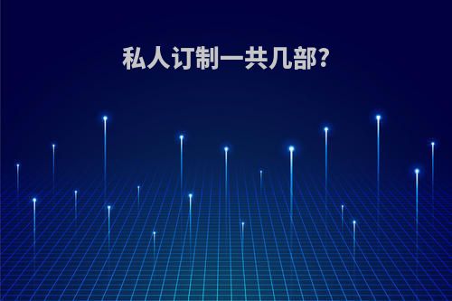 私人订制一共几部?