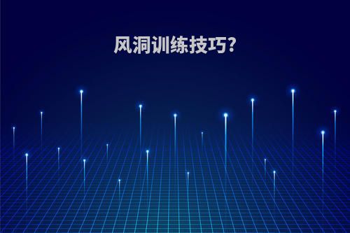 风洞训练技巧?