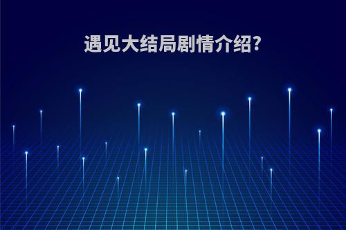 遇见大结局剧情介绍?