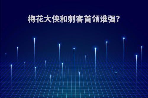 梅花大侠和刺客首领谁强?