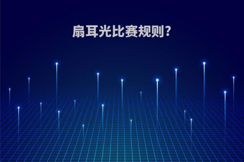 扇耳光比赛规则?